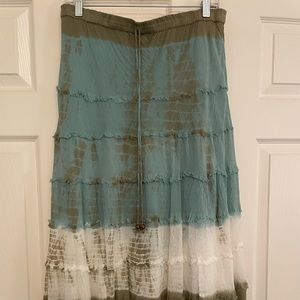 Boho style skirt.